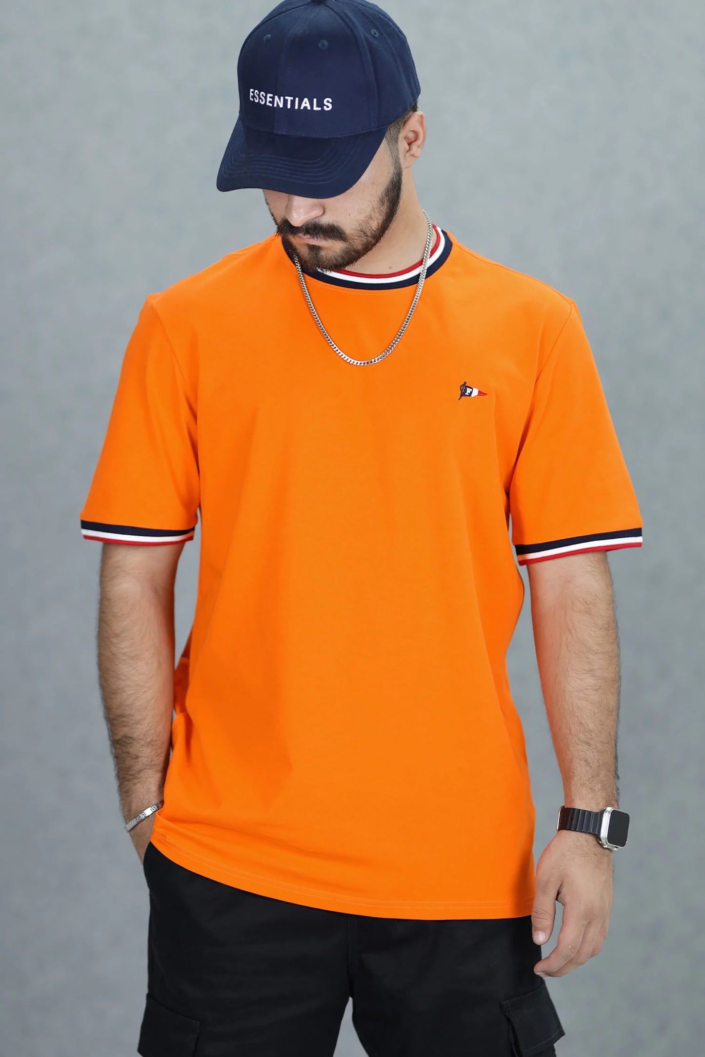 Farm Global-Stripe Round Neck T-Shirt